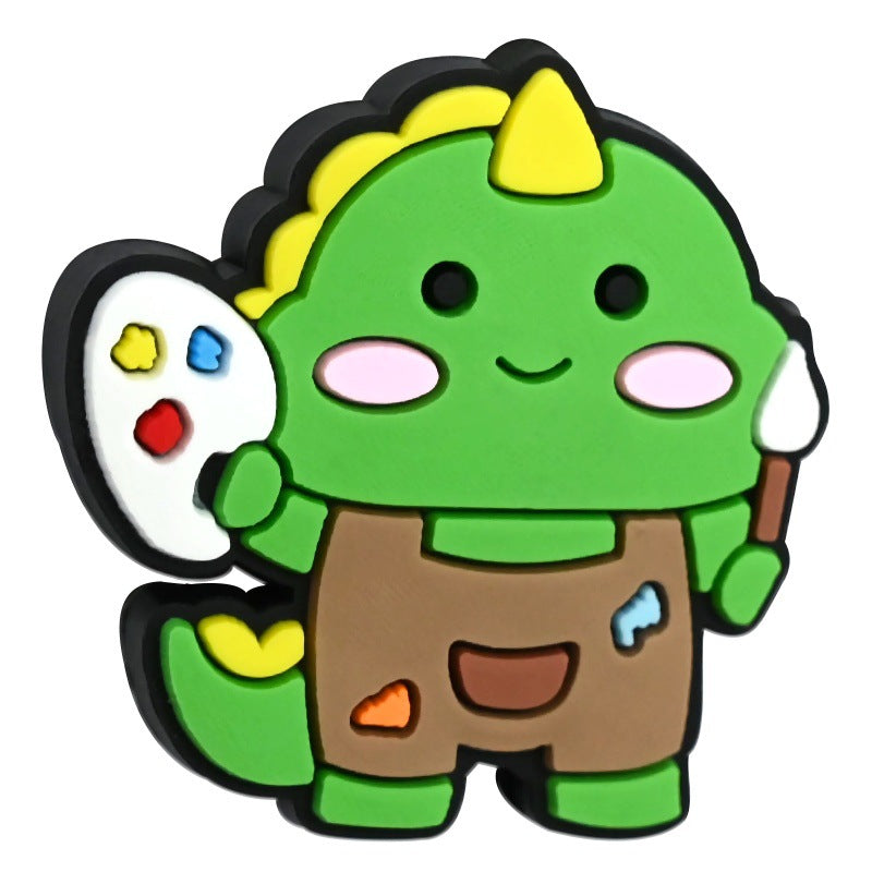 Wholesale Random 100pcs/pack  Cute cartoon dinosaur beaded necklace